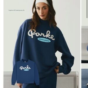 Parker Women's Navy Sweatshirt with Logo